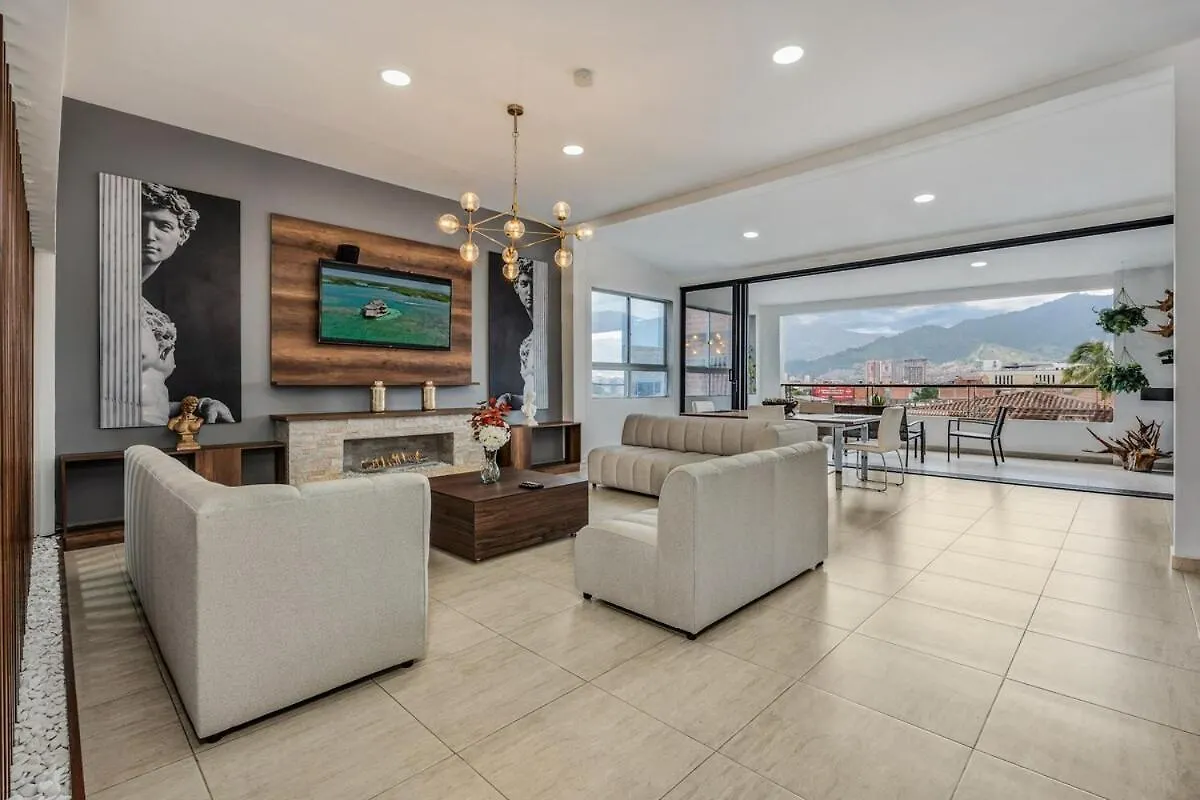 Luxury Penthouse Con Aire Acondicionado Apartment Envigado
